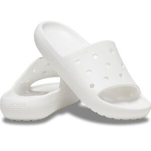 Crocs White Slide Sandals